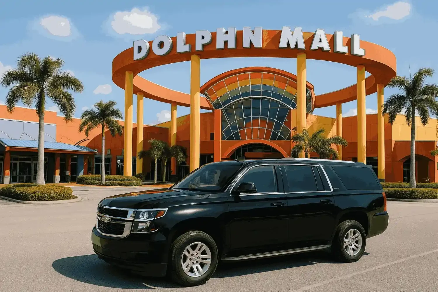 SUV with driver in miami airport